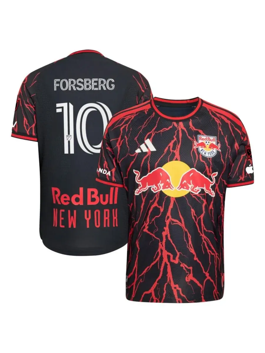 Футболка с коротким рукавом Emil Forsberg New York Red Bulls 2026 The Rooted Kit On-Field Authentic