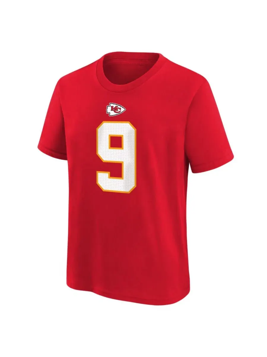 Футболка с длинным рукавом Kenneth Walker III Red Kansas City Chiefs Name & Number Nike — изображение 3 из 3, красный