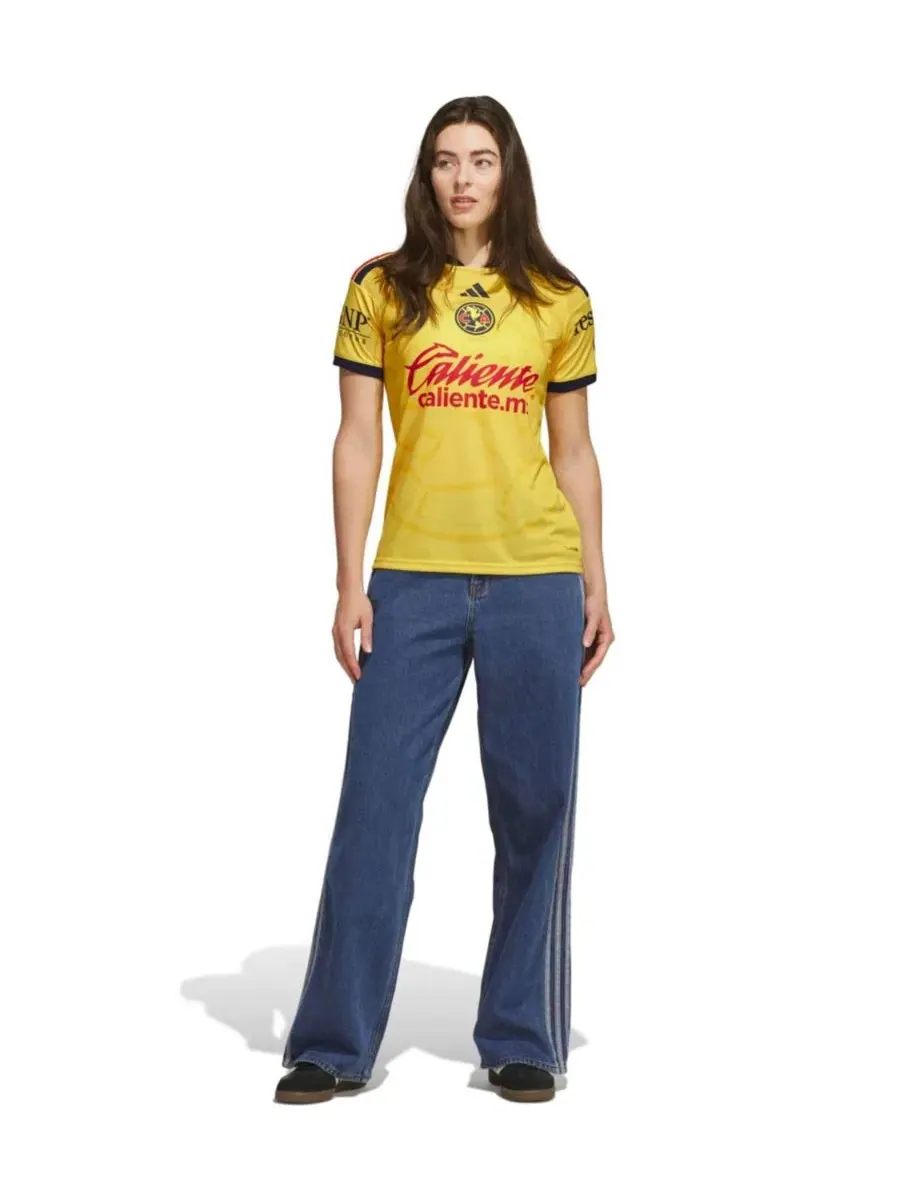 Женская футболка с длинным рукавом Club America 2026/27 Home Replica Jersey adidas — изображение 3 из 7, желтый