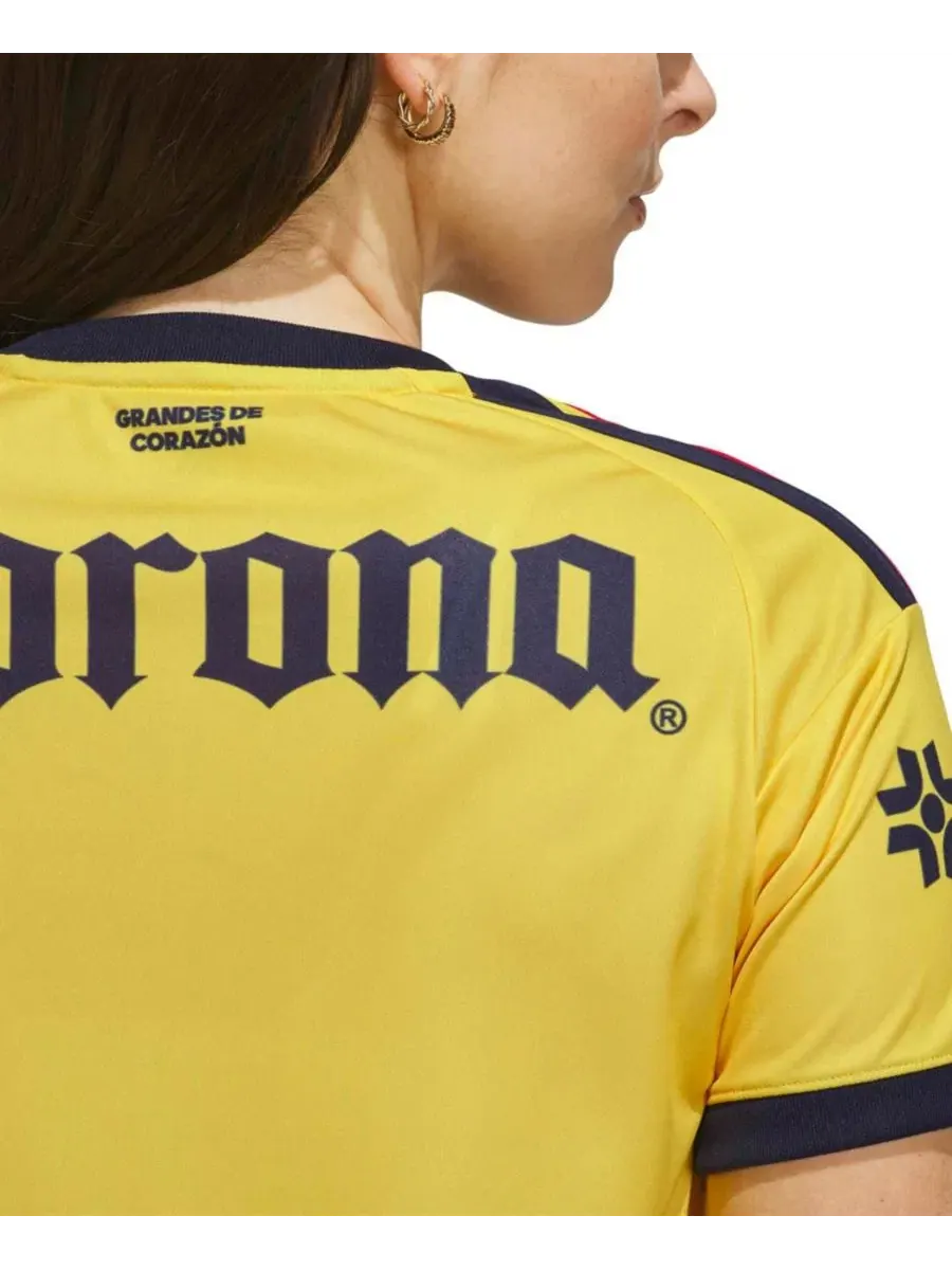 Женская футболка с длинным рукавом Club America 2026/27 Home Replica Jersey adidas — изображение 5 из 7, желтый