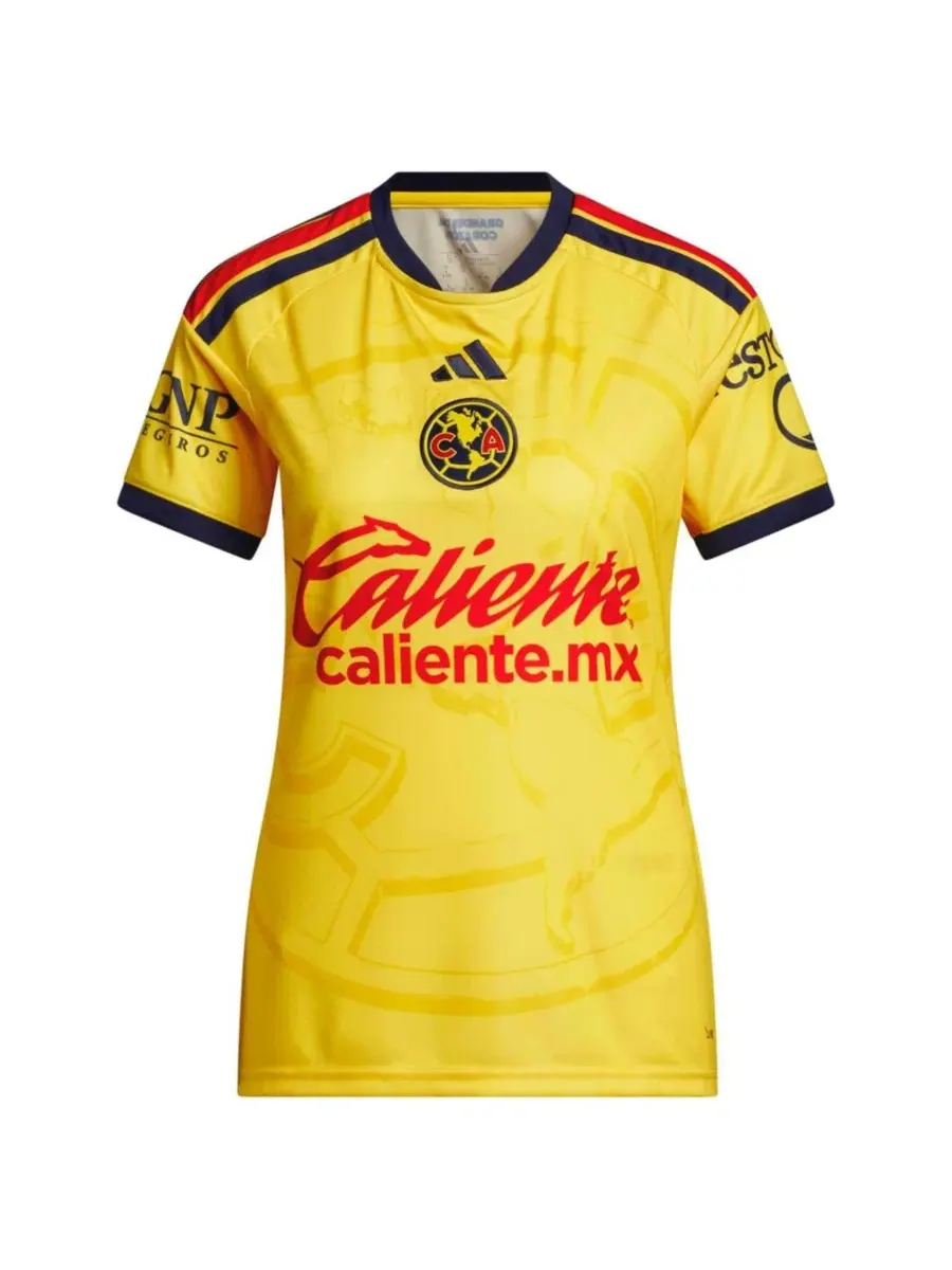 Женская футболка с длинным рукавом Club America 2026/27 Home Replica Jersey adidas — изображение 6 из 7, желтый
