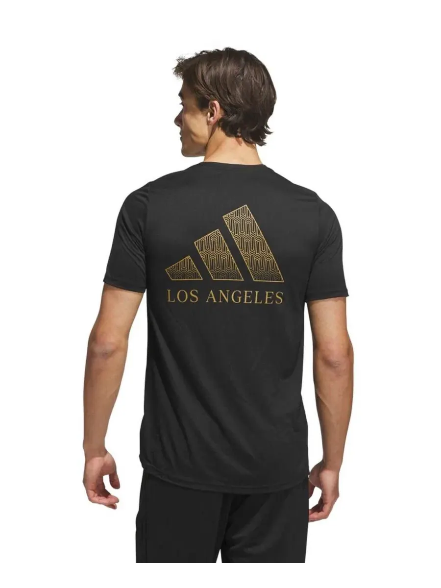 Футболка с принтом LAFC Jersey Hook, модель 2026 adidas — изображение 2 из 4, черный
