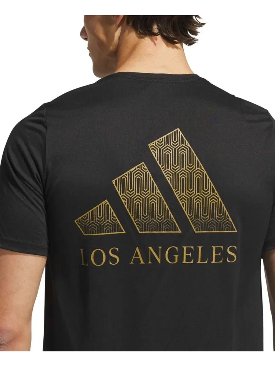 Футболка с принтом LAFC Jersey Hook, модель 2026 adidas — изображение 4 из 4, черный