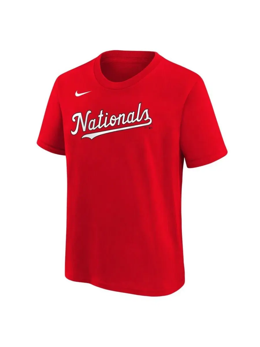Футболка с именем и номером игрока Dylan Crews Washington Nationals Nike — изображение 2 из 3, красный
