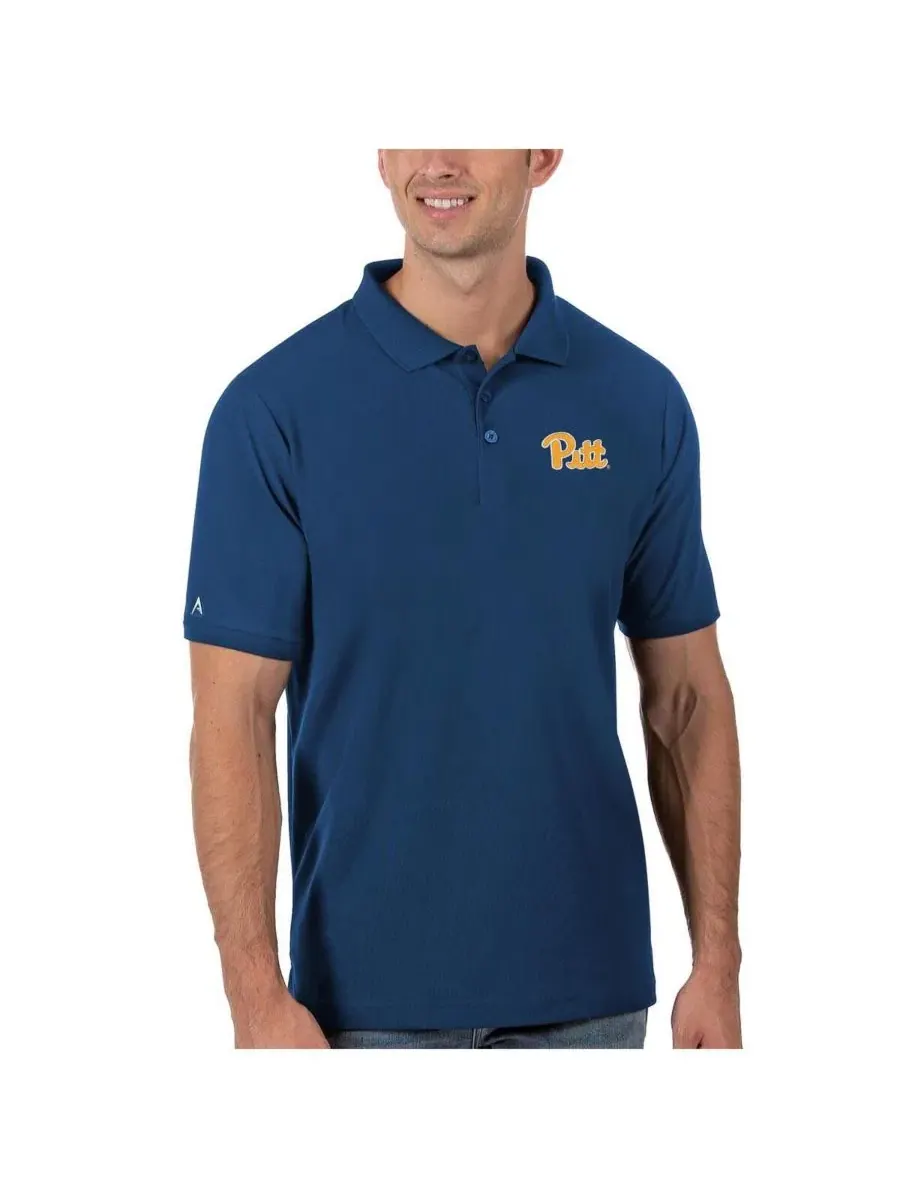 Поло с вышивкой Pitt Panthers Legacy Pique Antigua