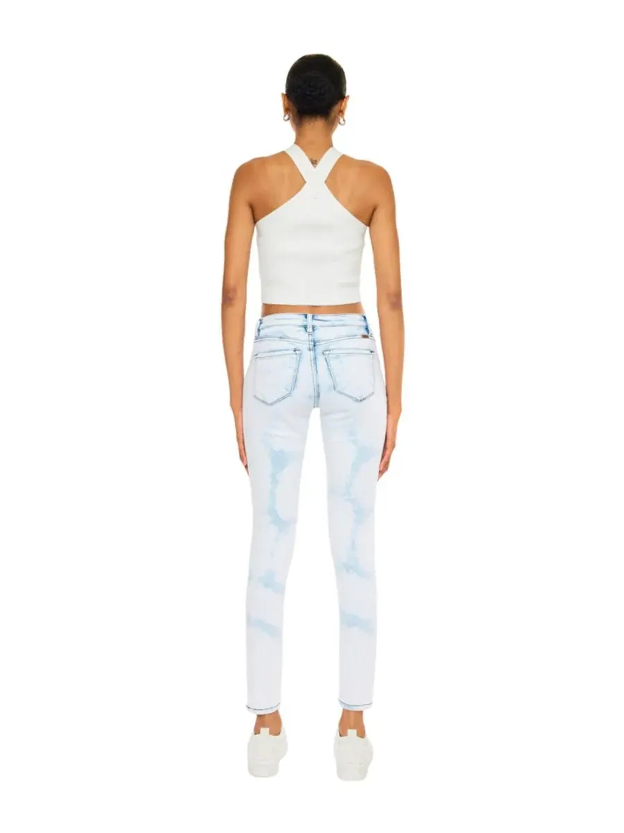 Джинсы скинни с завышенной талией, Ezra Mid Rise Super Skinny KanCan, Acid Wash — изображение 2 из 10