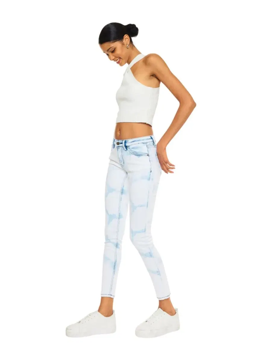 Джинсы скинни с завышенной талией, Ezra Mid Rise Super Skinny KanCan, Acid Wash — изображение 3 из 10