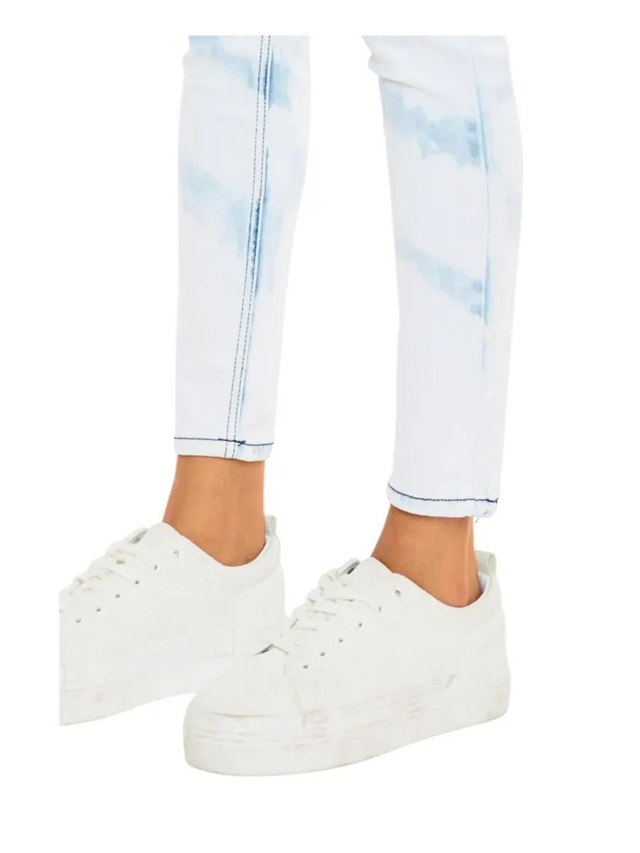 Джинсы скинни с завышенной талией, Ezra Mid Rise Super Skinny KanCan, Acid Wash — изображение 4 из 10