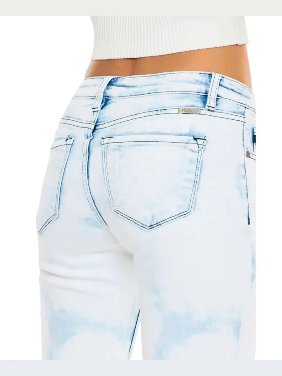 Джинсы скинни с завышенной талией, Ezra Mid Rise Super Skinny KanCan, Acid Wash — изображение 10 из 10