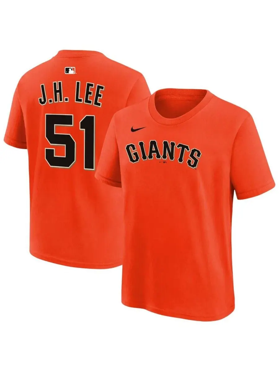 Футболка с длинным рукавом Jung Hoo Lee Orange San Francisco Giants Nike