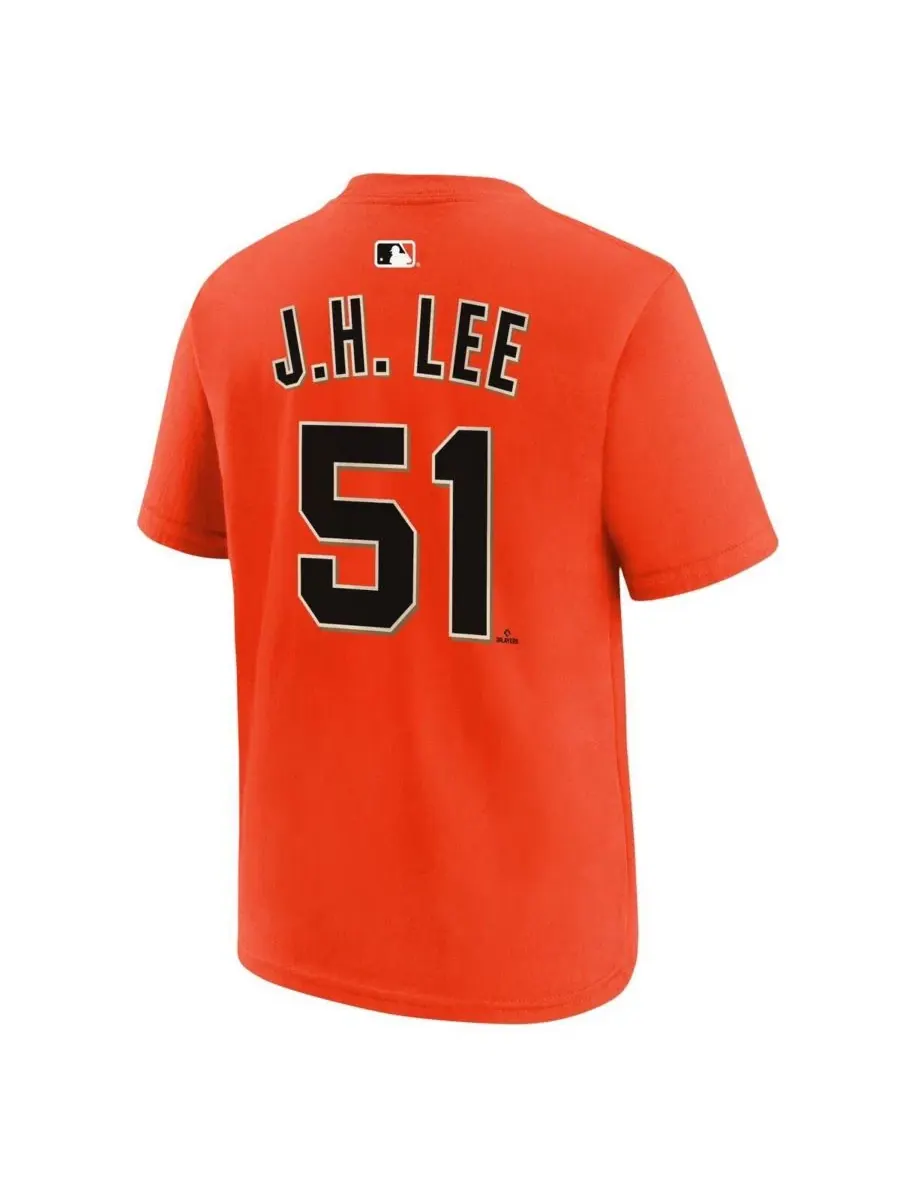 Футболка с длинным рукавом Jung Hoo Lee Orange San Francisco Giants Nike — изображение 3 из 3, оранжевый