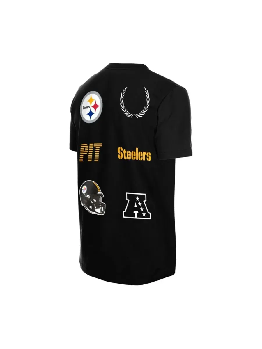Футболка с логотипом команды Match Pittsburgh Steelers New Era — изображение 4 из 5, черный