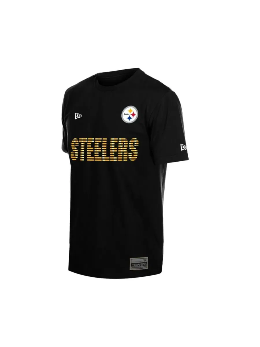 Футболка с логотипом команды Match Pittsburgh Steelers New Era — изображение 5 из 5, черный