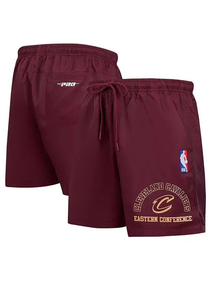 Мужские шорты Cleveland Cavaliers Area Code цвета вина Pro Standard