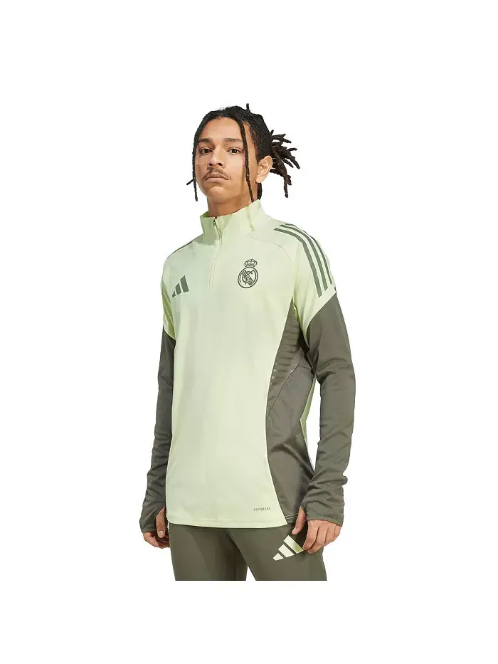 Мужская зеленая тренировочная толстовка с капюшоном Real Madrid 2025/26 AEROREADY с