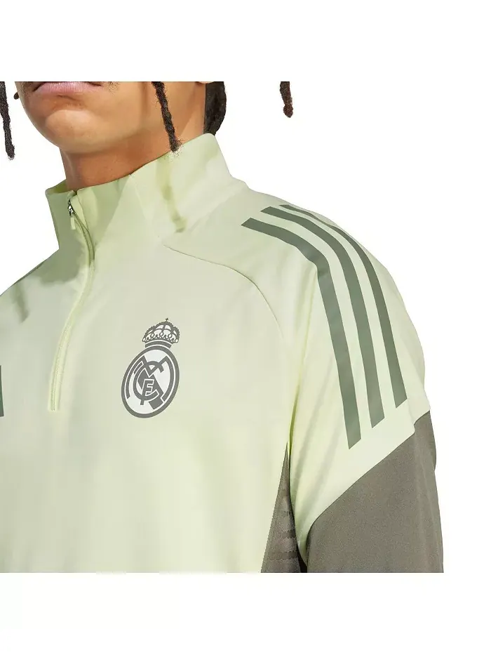 Мужская зеленая тренировочная толстовка с капюшоном Real Madrid 2025/26 AEROREADY с — изображение 2 из 3