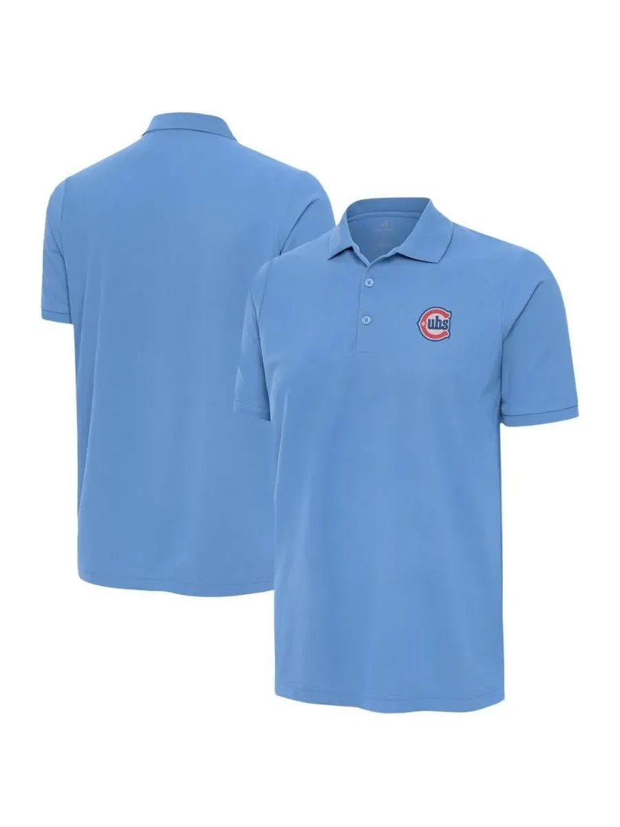 Поло с вышивкой логотипа Chicago Cubs, модель Alternate Logo Legacy Pique Antigua