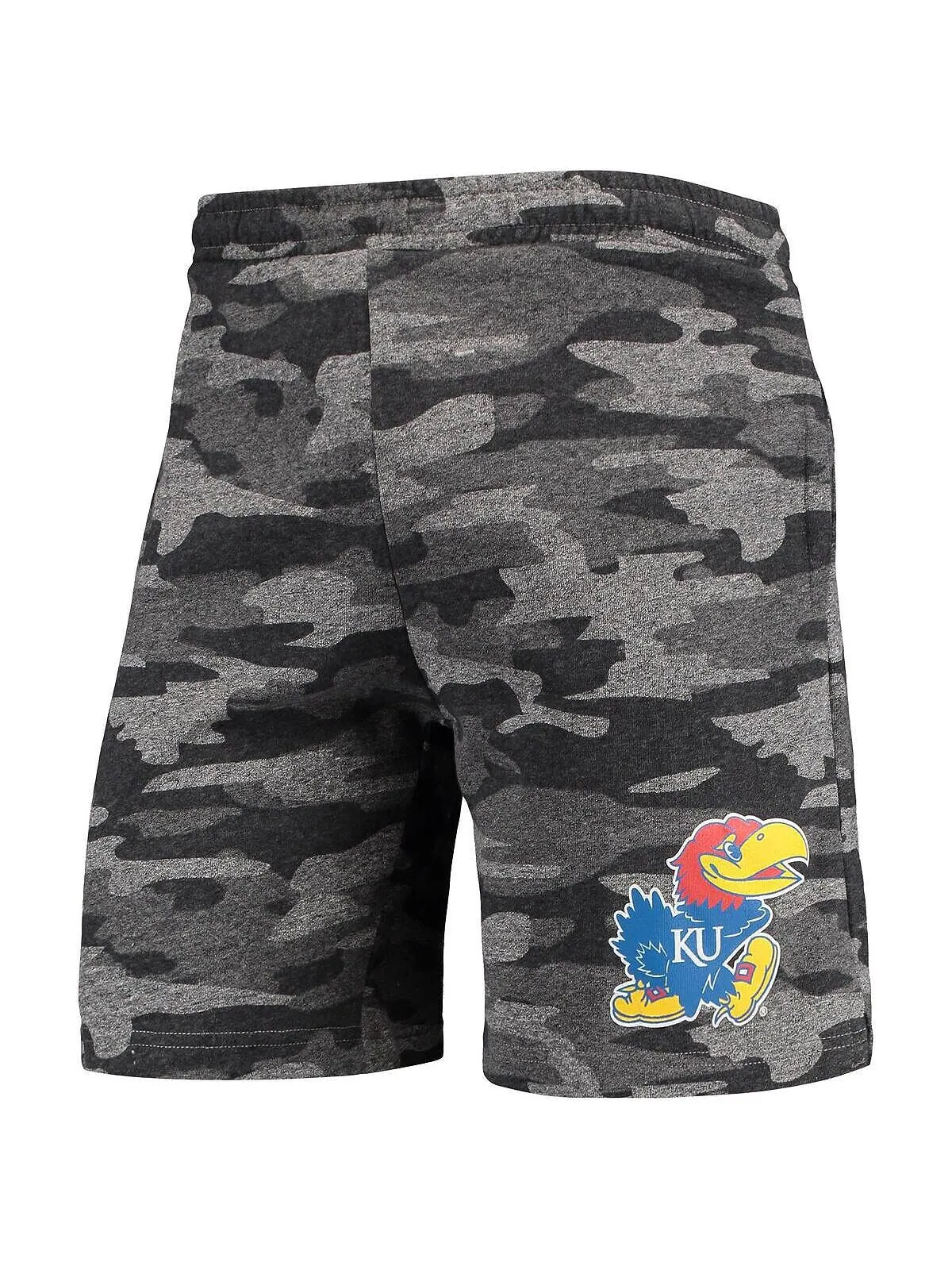 Мужские темно-серые шорты kansas jayhawks camo backup terry jam lounge shorts Concepts Sport — изображение 3 из 5