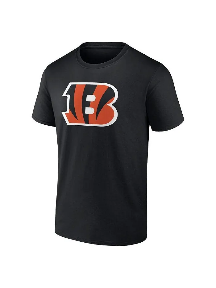 Мужская черная футболка с логотипом Ja'Marr Chase Cincinnati Bengals со значком игрока, именем и — изображение 2 из 2, черный