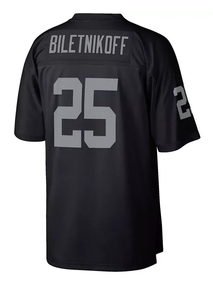 Мужская реплика ретро-джерси Fred Biletnikoff в черном цвете, Las Vegas Raiders, из коллекции — изображение 3 из 3