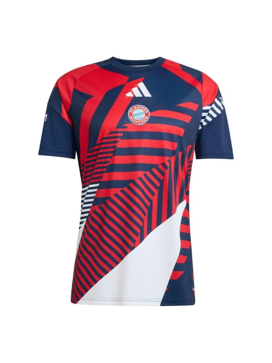 Тренировочная футболка Bayern Munich 2026/27 Pre-Match Home Training Jersey adidas — изображение 2 из 5, синий красный