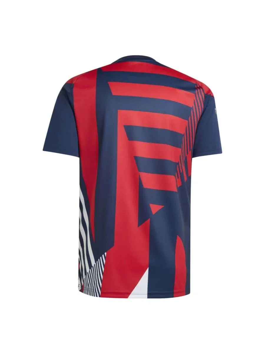 Тренировочная футболка Bayern Munich 2026/27 Pre-Match Home Training Jersey adidas — изображение 3 из 5, синий красный
