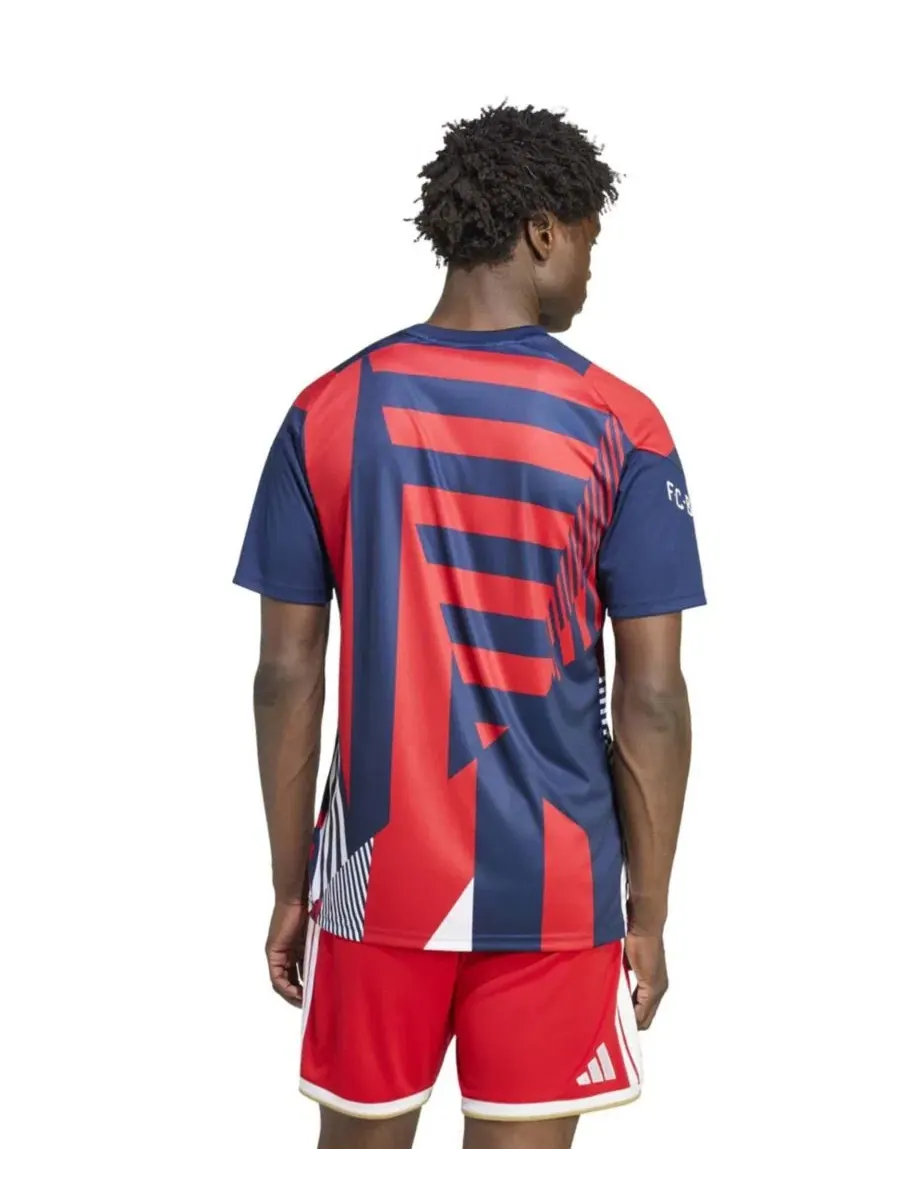 Тренировочная футболка Bayern Munich 2026/27 Pre-Match Home Training Jersey adidas — изображение 4 из 5, синий красный