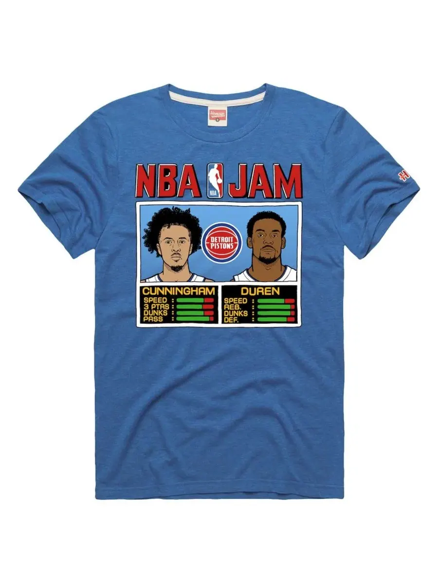 Футболка с принтом NBA Jam Jalen Duren Cade Cunningham Homage