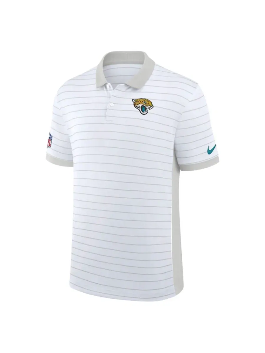 Поло Dri-FIT с принтом Sideline Victory Stripe Nike — изображение 2 из 3, белый