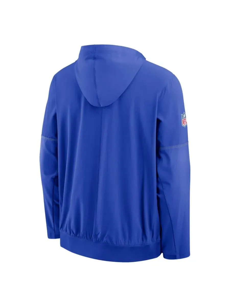Ветровка с капюшоном Los Angeles Rams Sideline Anorak Half-Zip Nike — изображение 3 из 3, королевский