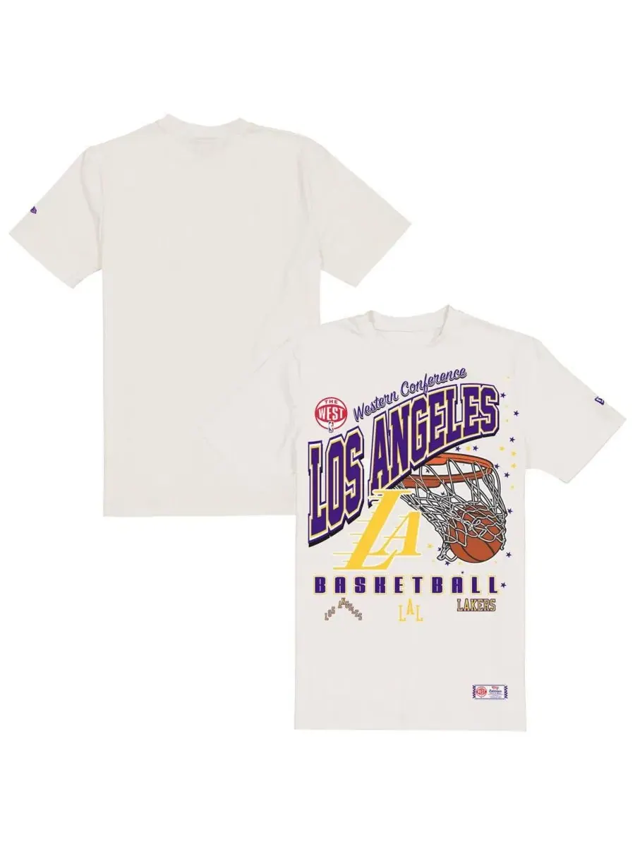 Футболка оверсайз с принтом Los Angeles Lakers City Edition Remix Vintage New Era