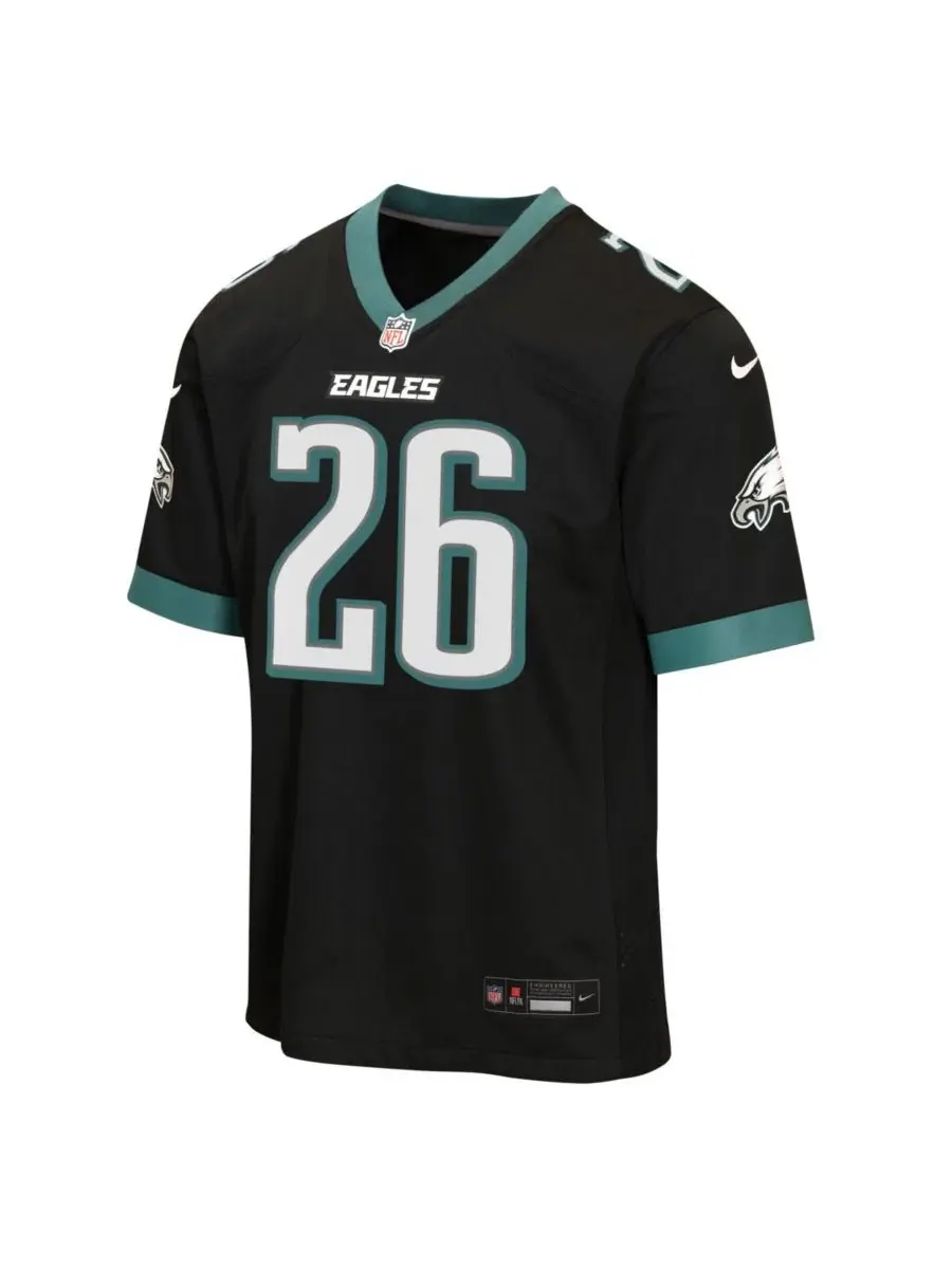Футболка Nike Philadelphia Eagles Alternate Game Jersey с длинным рукавом — изображение 2 из 3, черный
