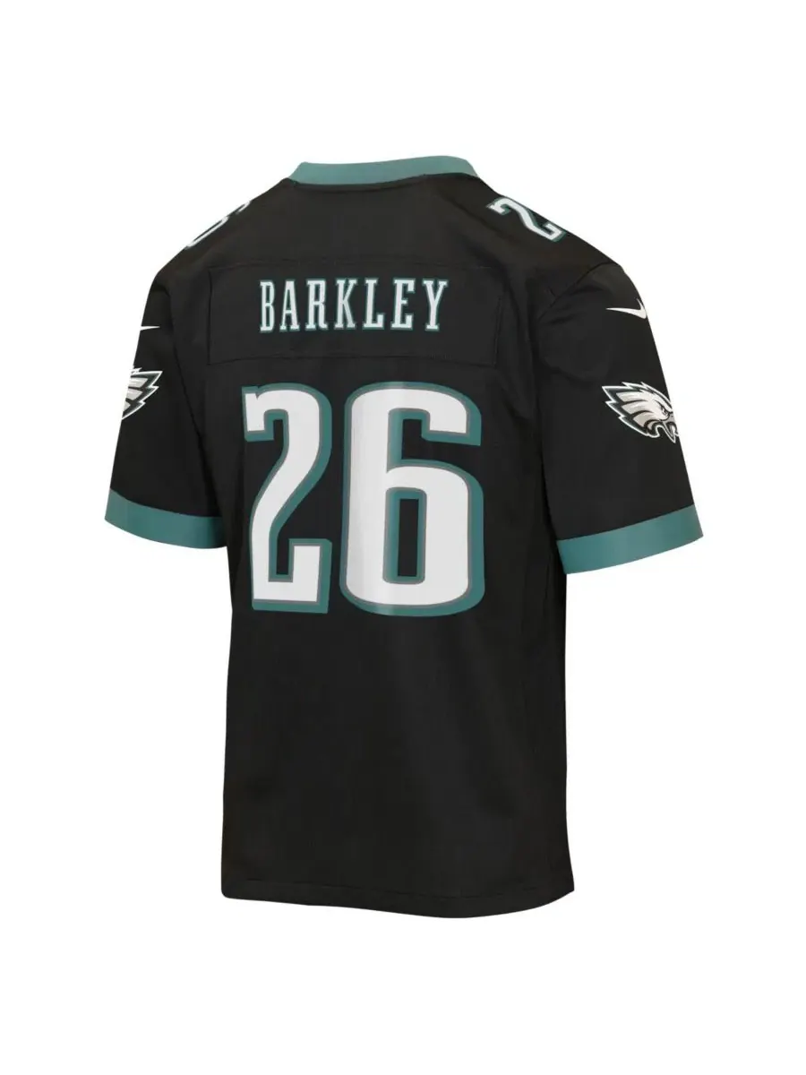 Футболка Nike Philadelphia Eagles Alternate Game Jersey с длинным рукавом — изображение 3 из 3, черный