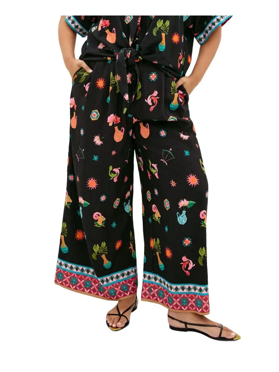 Штаны Selena Print CITY CHIC, La Mont Blk