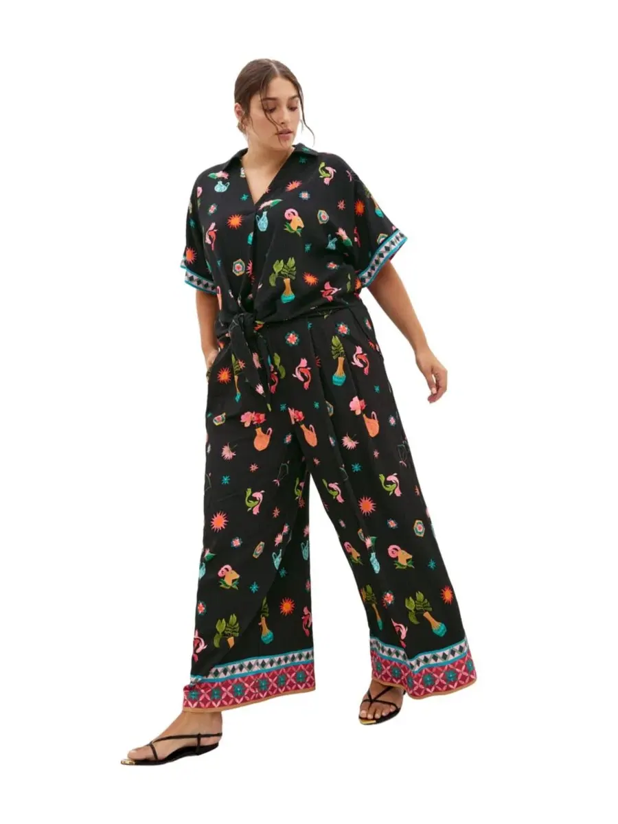 Штаны Selena Print CITY CHIC, La Mont Blk — изображение 2 из 5