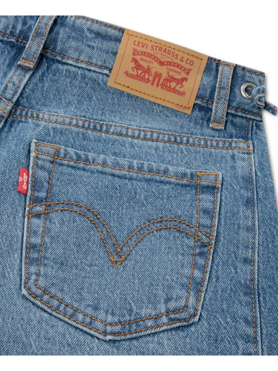 Джинсы с завязкой на талии и расклешенными штанинами Middy Balloon Leg Levi's, Polaroid — изображение 5 из 5