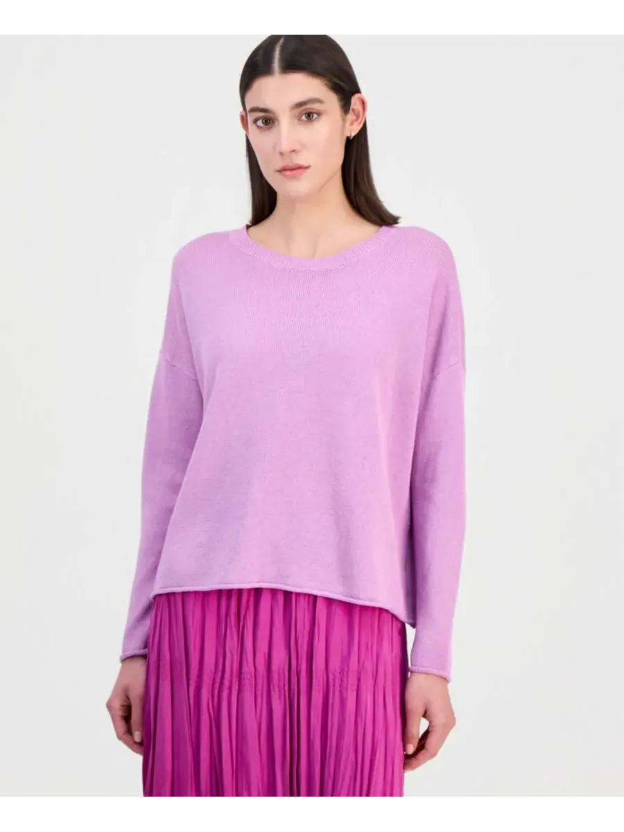 Женский свободный свитер из льна и хлопка Eileen Fisher, Bright Aster