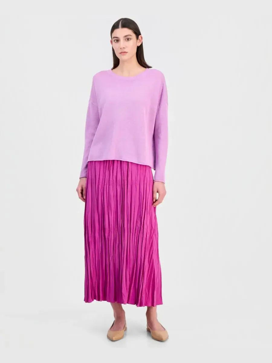 Женский свободный свитер из льна и хлопка Eileen Fisher, Bright Aster — изображение 3 из 4