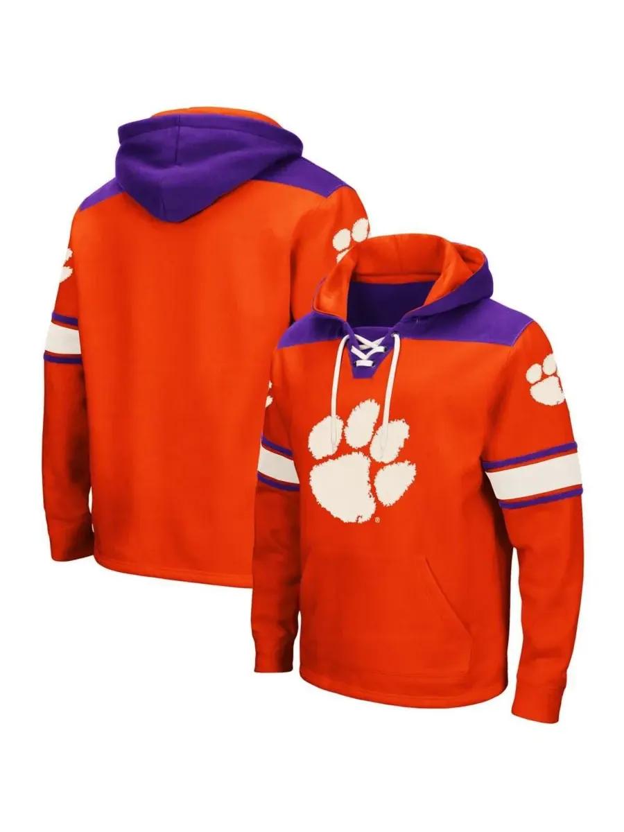 Мужская толстовка на шнуровке Clemson Tigers 2.0 Colosseum — изображение 1 из 4, оранжевый