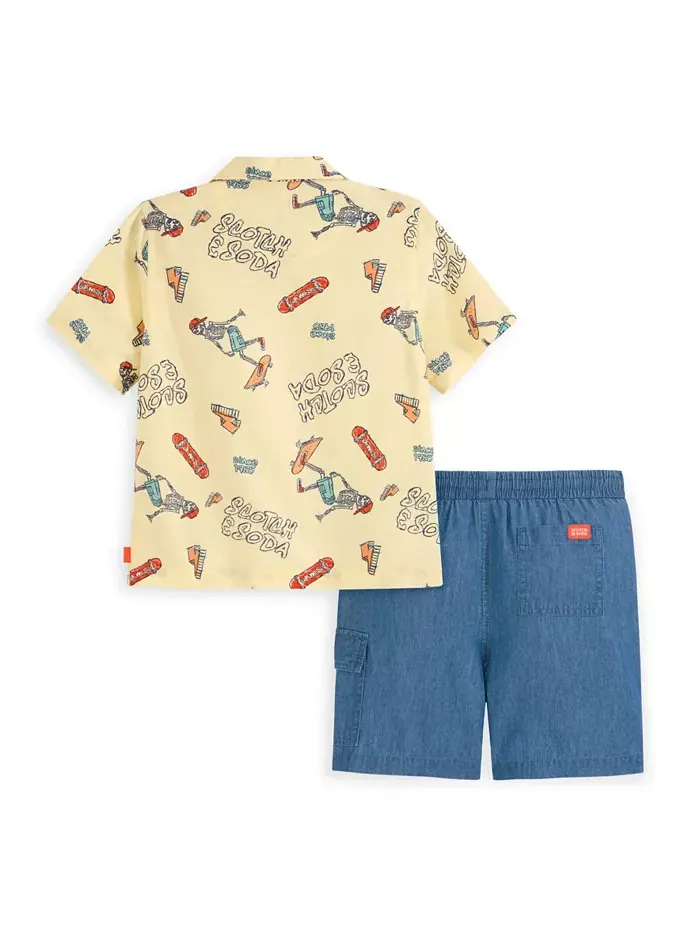 Комплект для мальчиков: рубашка и шорты Little Boys 2-Piece SCOTCH & SODA — изображение 2 из 4