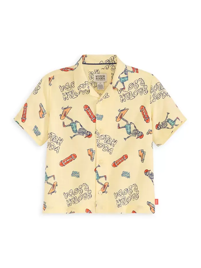 Комплект для мальчиков: рубашка и шорты Little Boys 2-Piece SCOTCH & SODA — изображение 3 из 4