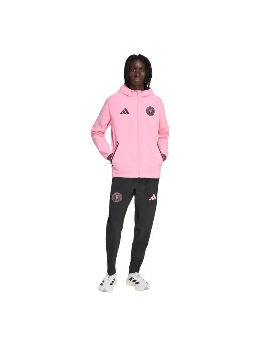 Ветровка капюшоном на молнии Tiro Travel, Inter Miami CF adidas — изображение 2 из 4, розовый