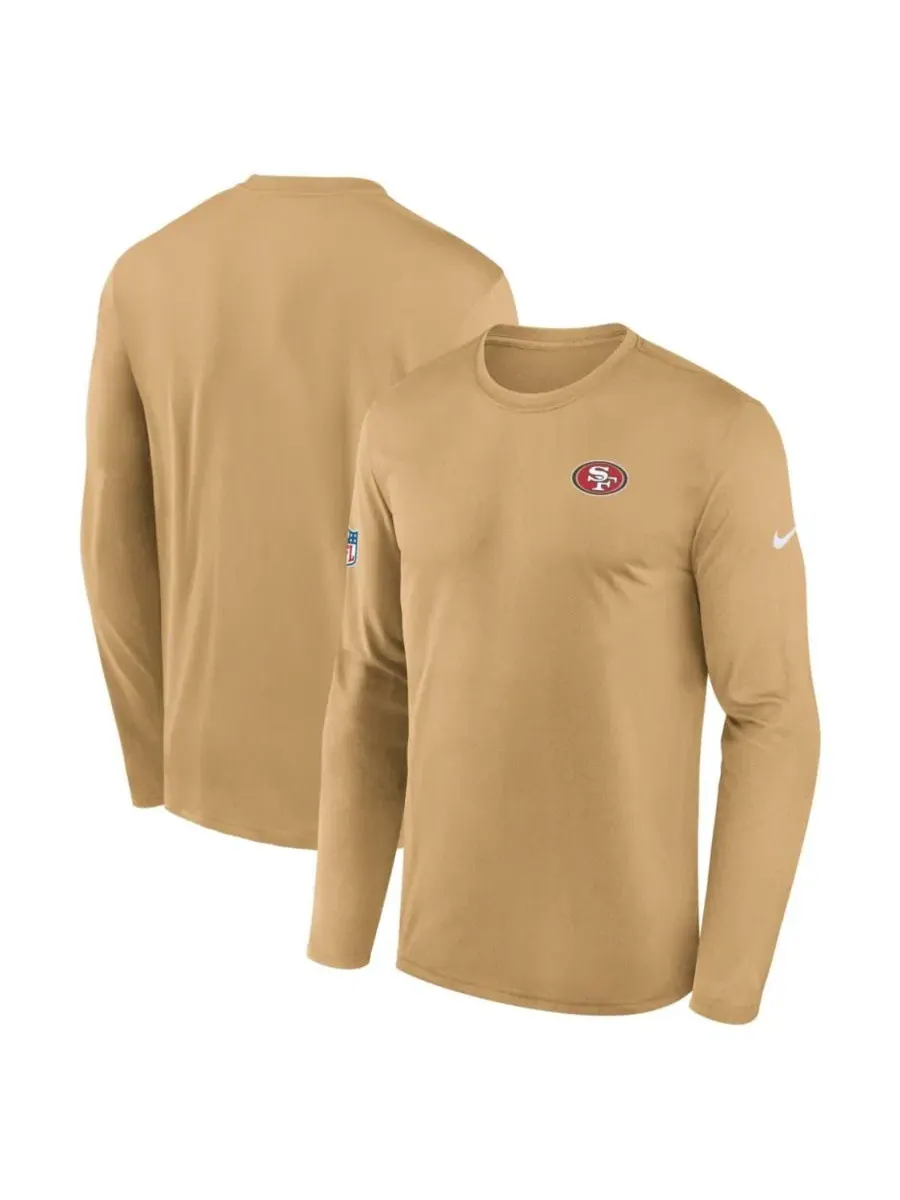 Мужская футболка с длинным рукавом с логотипом San Francisco 49ers Nike