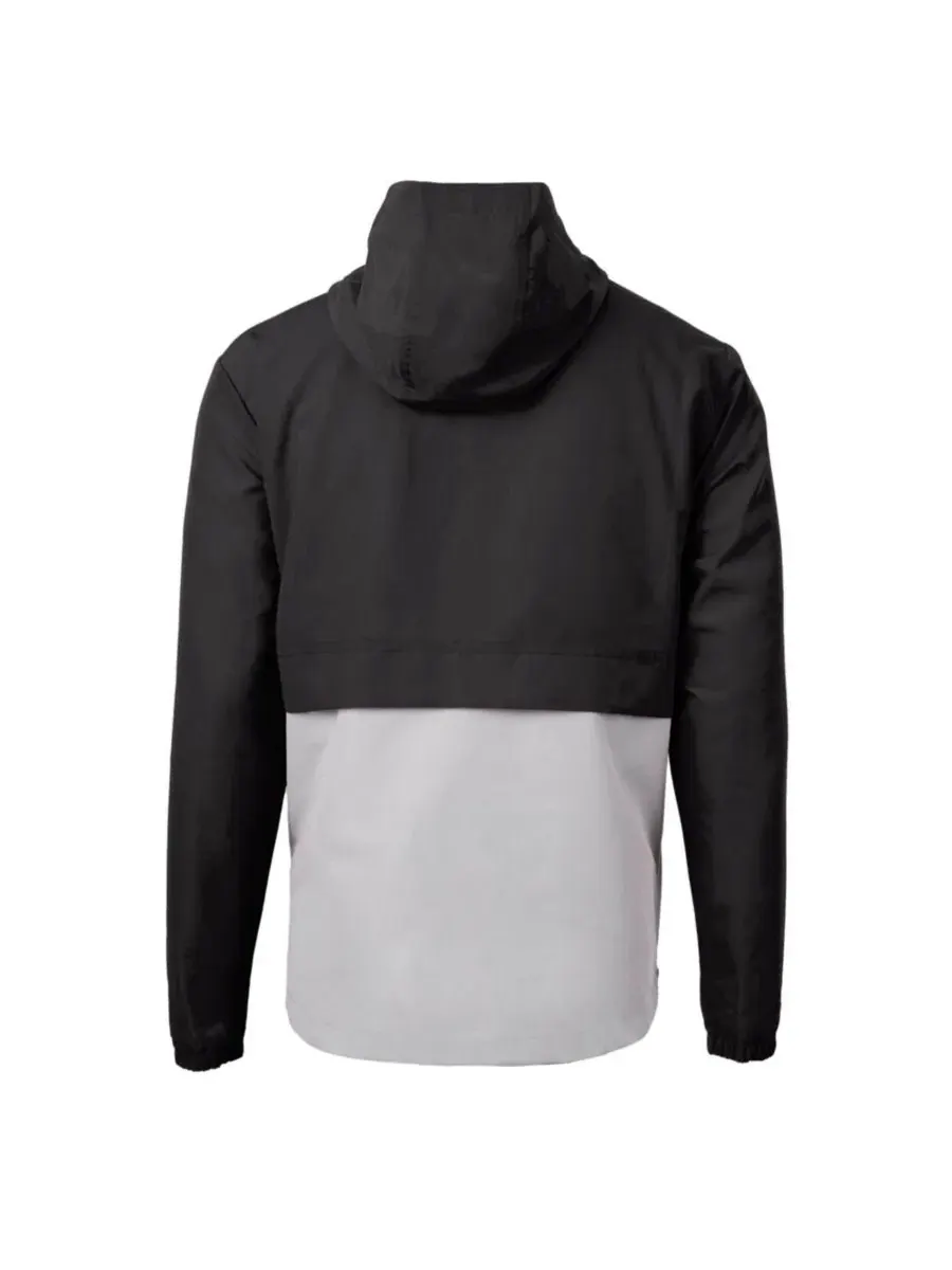Ветровка-анорак с капюшоном Charter Eco Half-Zip Cutter & Buck — изображение 3 из 3, черный серый