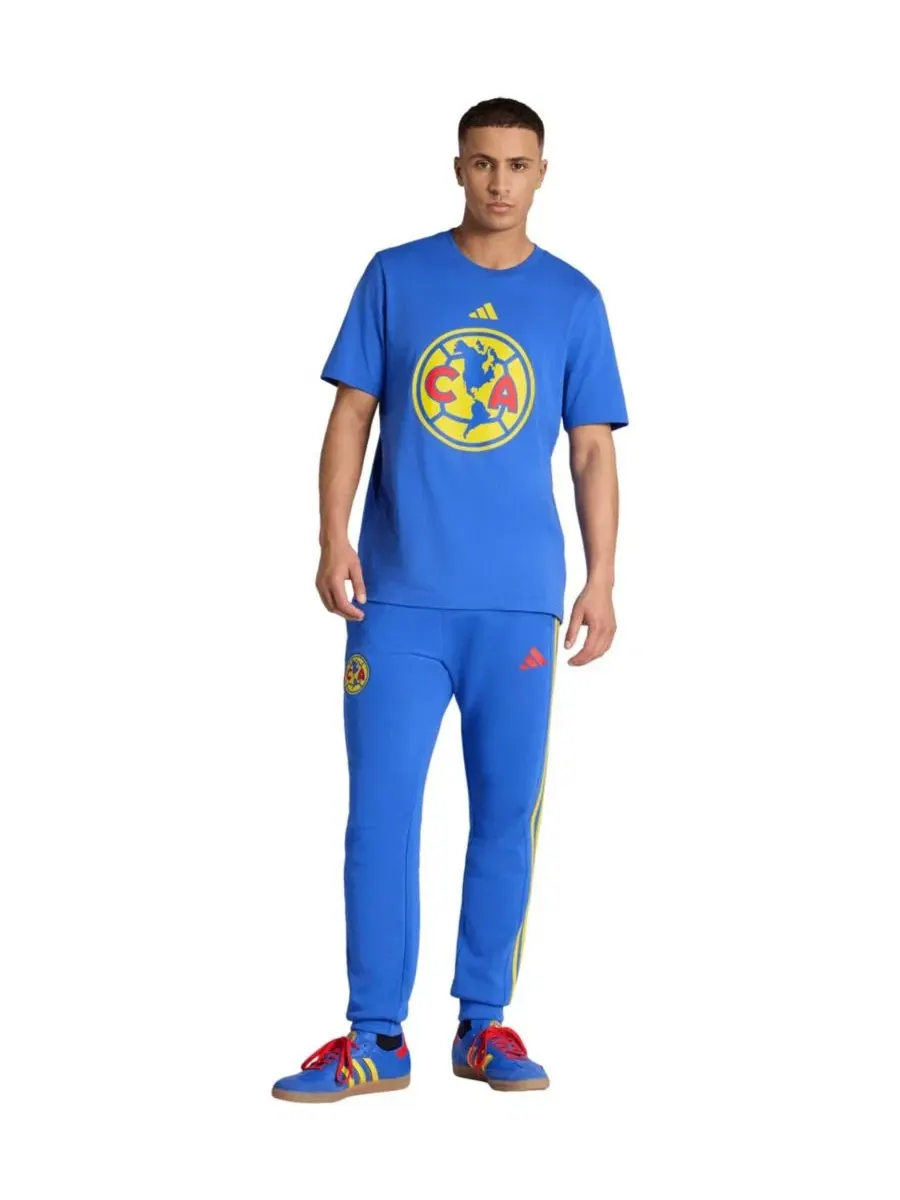 Футболка с принтом Club America DNA Alphaskin adidas — изображение 4 из 5, синий