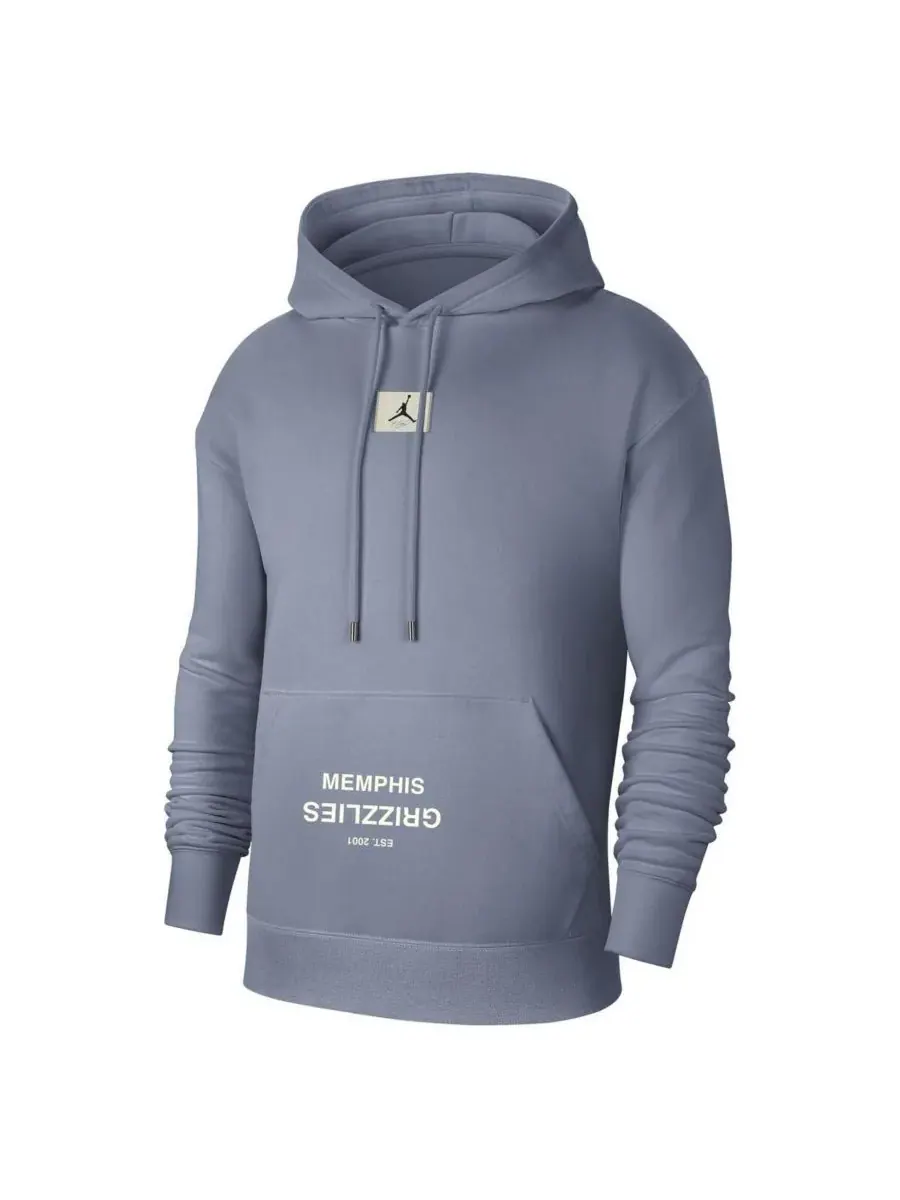 Jordan Мужская серая толстовка с капюшоном Memphis Grizzlies Courtside Statement Edition — изображение 3 из 3, серый