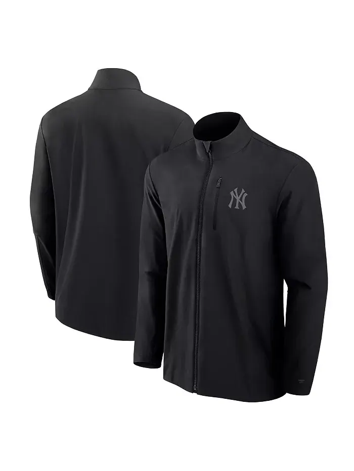 Мужская черная вязаная куртка на молнии New York Yankees Front Office Fanatics Signature