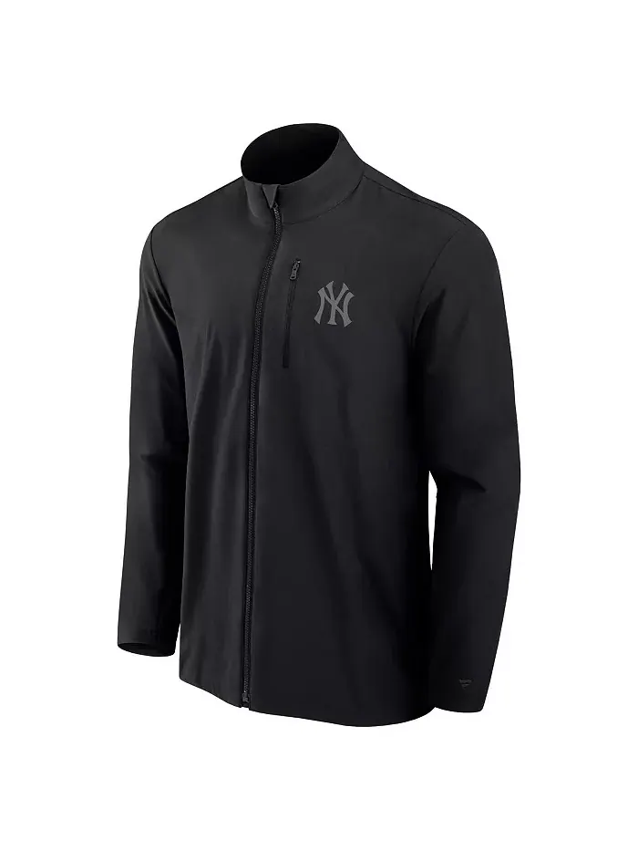 Мужская черная вязаная куртка на молнии New York Yankees Front Office Fanatics Signature — изображение 2 из 3