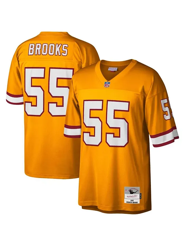 Мужская футболка Derrick Brooks оранжевая Tampa Bay Buccaneers Big and Tall 1995 Legacy Retired — изображение 1 из 3