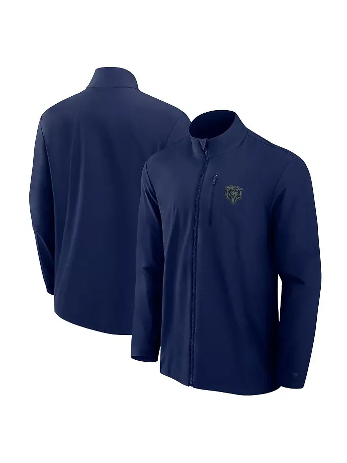 Мужская темно-синяя куртка Chicago Bears Front Office Woven Full Zip Fanatics